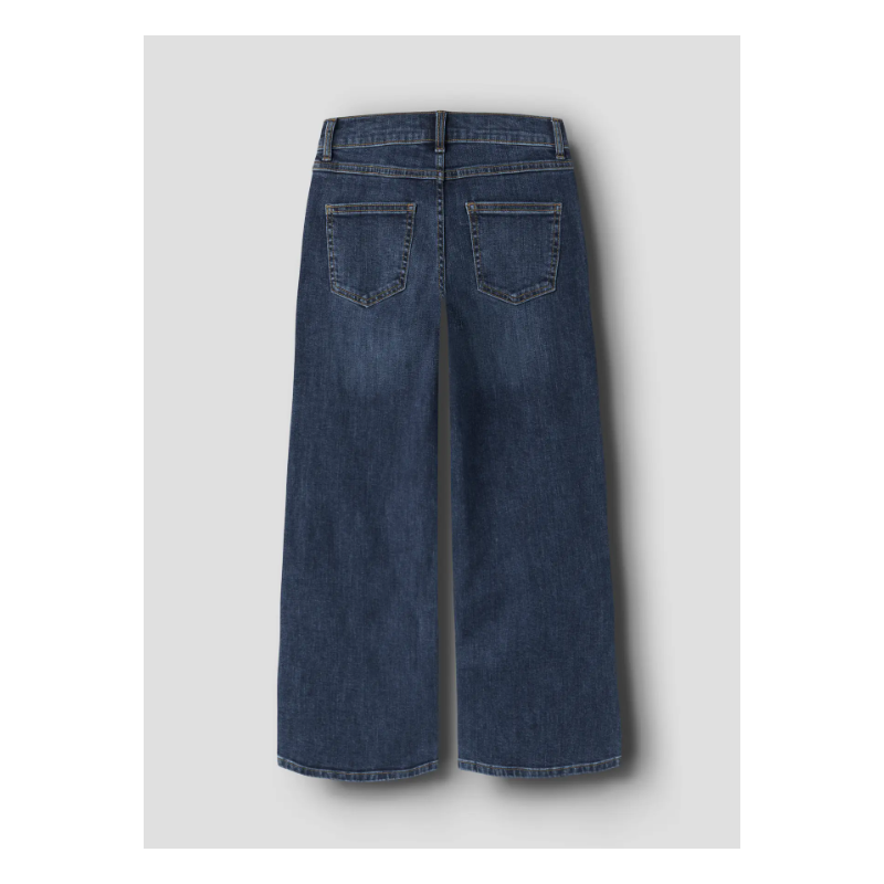 NAME IT KIDS Rose brede jeans - Dark Blue Denim