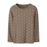 NAME IT Mini Lona langærmet x-slim top - Taupe Gray