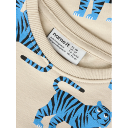 NAME IT Mini Larson langærmet sweatshirt - Peyote
