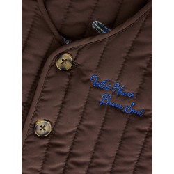 NAME IT Mini Leon quilted vest - Chocolate Brown