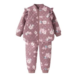 NAME IT Mini Moon Quiltet Sæt - Wistful Mauve BIRD