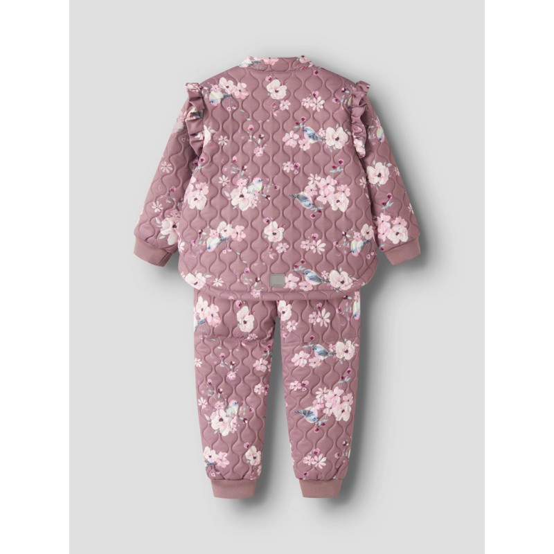 NAME IT Mini Moon Quiltet Sæt - Wistful Mauve BIRD