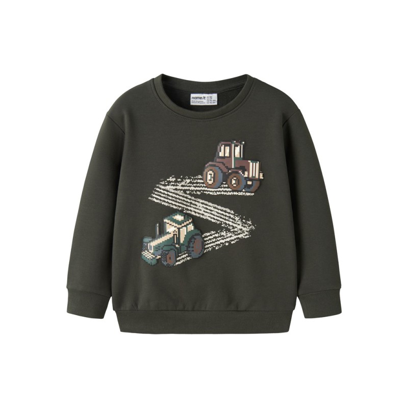 NAME IT Mini Lavandin langærmet sweatshirt - Peat