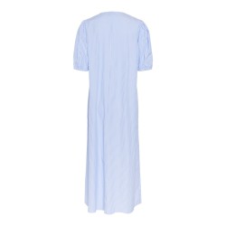 PIECES Cholly 2/4 ærme maxi binde kjole - Cornflower Blue