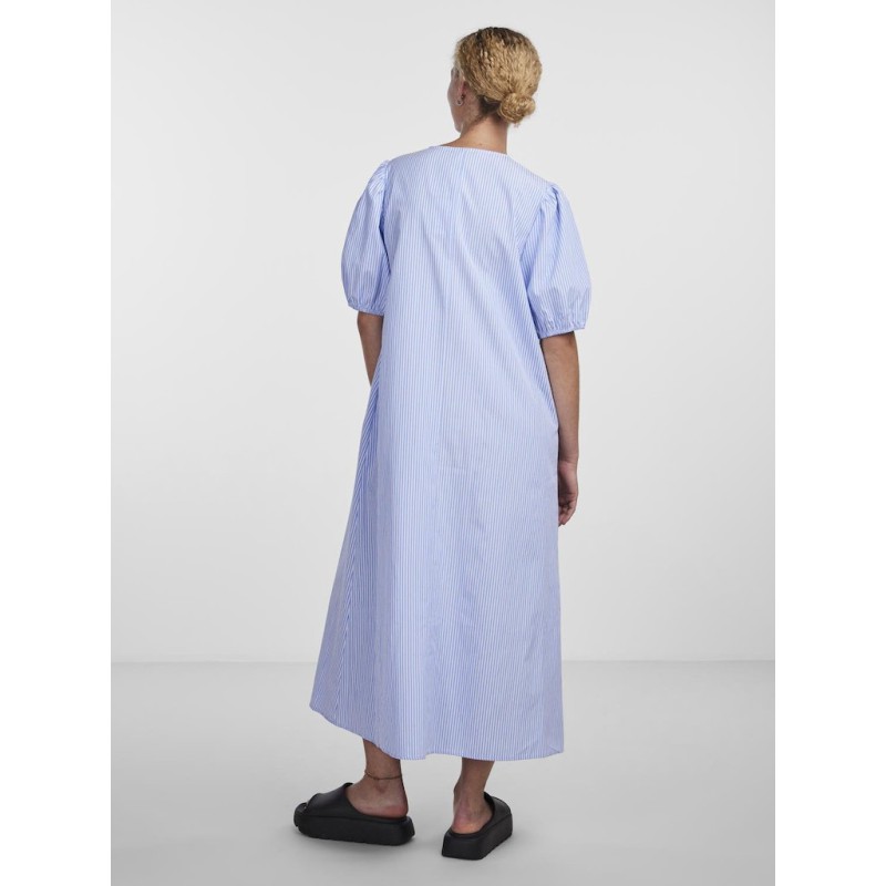 PIECES Cholly 2/4 ærme maxi binde kjole - Cornflower Blue
