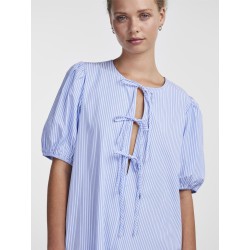 PIECES Cholly 2/4 ærme maxi binde kjole - Cornflower Blue