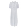 PIECES Cholly 2/4 ærme maxi binde kjole - Faded denim