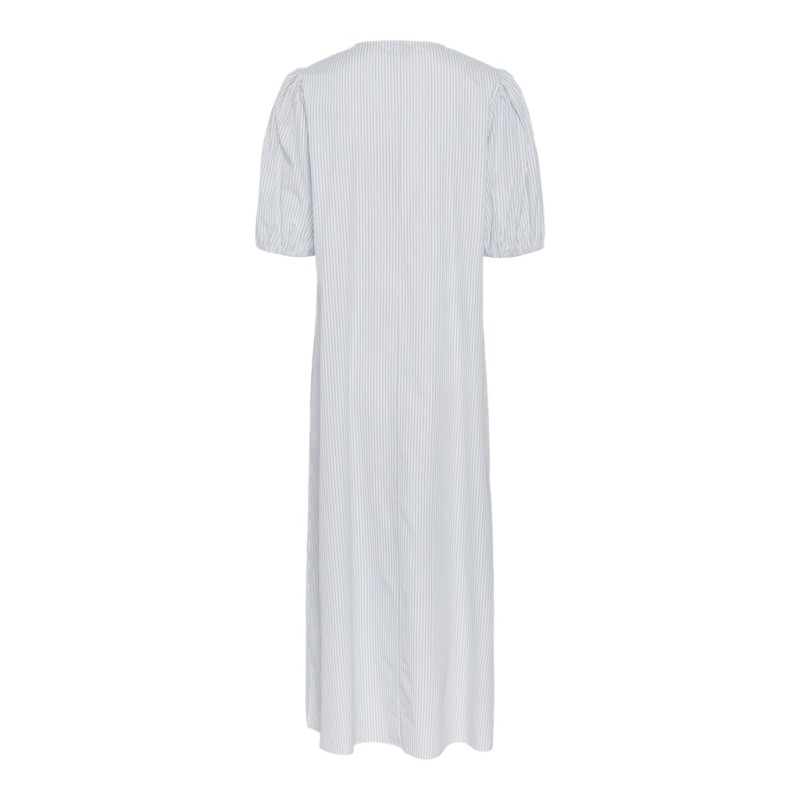 PIECES Cholly 2/4 ærme maxi binde kjole - Faded denim