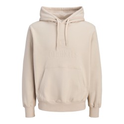 JACK & JONES Frederiksberg monogram sweat hoodie - Feather Gray