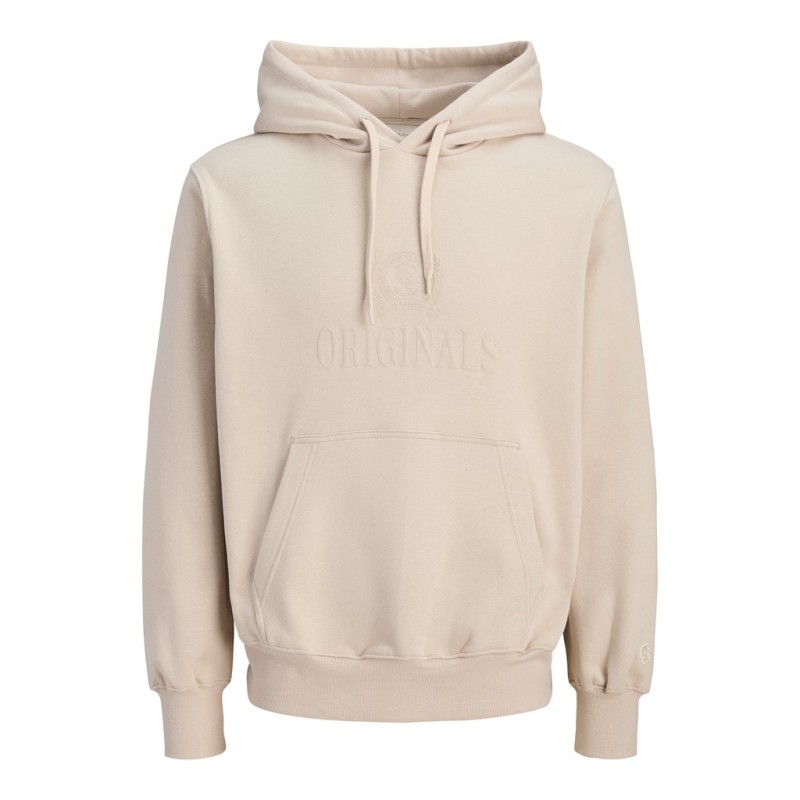 JACK & JONES Frederiksberg monogram sweat hoodie - Feather Gray