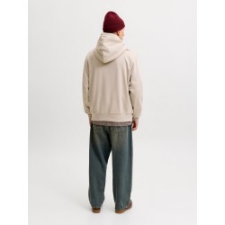 JACK & JONES Frederiksberg monogram sweat hoodie - Feather Gray