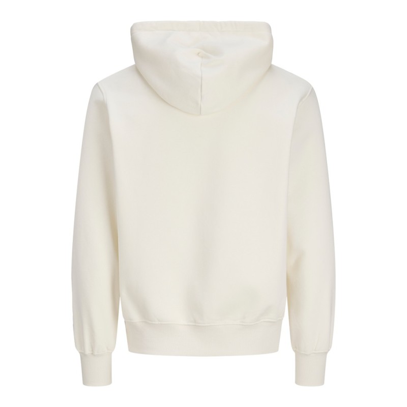 JACK & JONES Frederiksberg monogram sweat hoodie - Whisper White