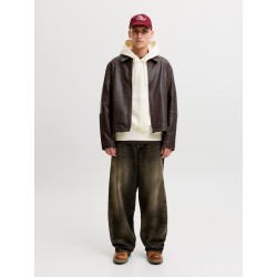 JACK & JONES Frederiksberg monogram sweat hoodie - Whisper White