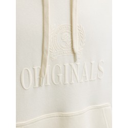 JACK & JONES Frederiksberg monogram sweat hoodie - Whisper White
