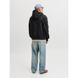 JACK & JONES Frederiksberg monogram sweat hoodie - Sort