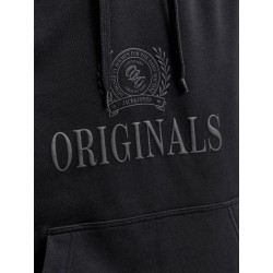 JACK & JONES Frederiksberg monogram sweat hoodie - Sort