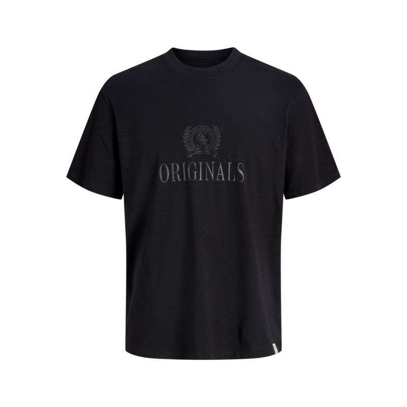 JACK & JONES Frederiksberg monogram kortærmet t-shirt - Sort