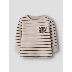 NAME IT Baby Lannar langærmet sweatshirt - Peyote