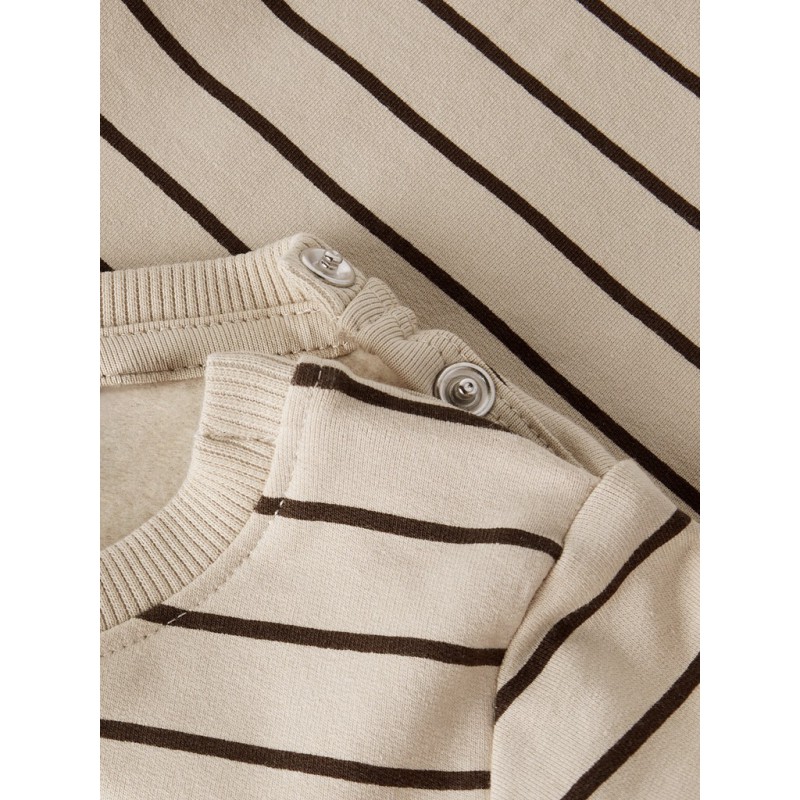 NAME IT Baby Lannar langærmet sweatshirt - Peyote