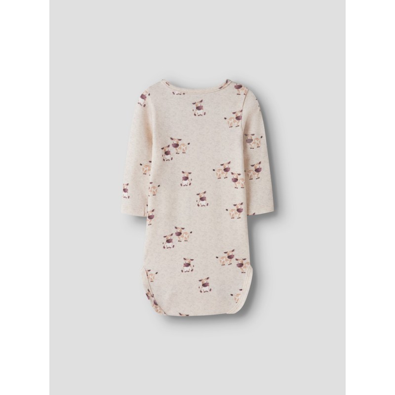 NAME IT Baby Lois langærmet bodystocking - Peyote Melange