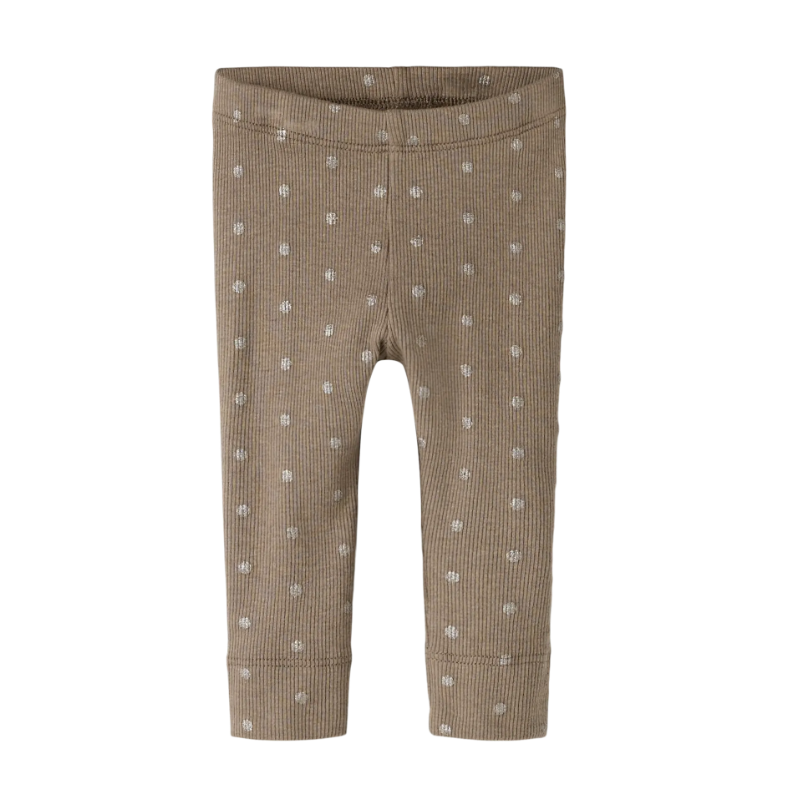 NAME IT Baby Lona x-slim leggings - Taupe Gray