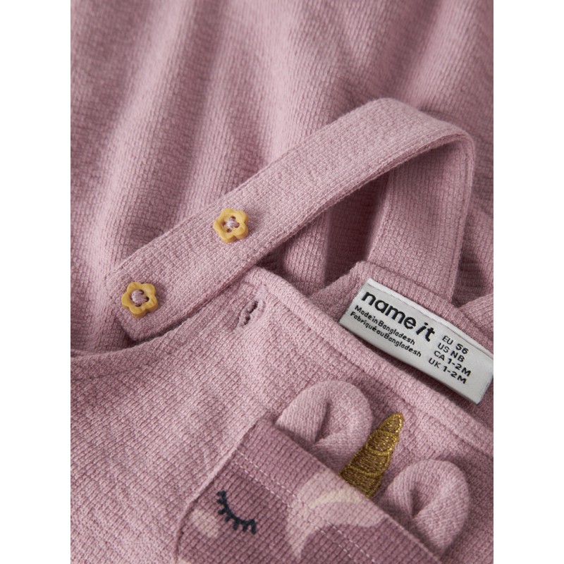 NAME IT Baby Leah sweat overalls - Lilas