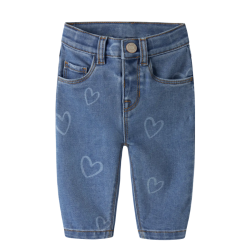 NAME IT Baby Rose mom jeans - Medium Blue Denim HEART