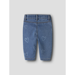 NAME IT Baby Rose mom jeans - Medium Blue Denim HEART