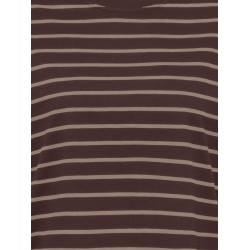 ONLY Happy langærmet stribet t-shirt - Coffee Bean TAUPE GRAY