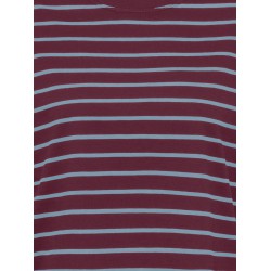 ONLY Happy langærmet stribet t-shirt - Fig DUSTY BLUE