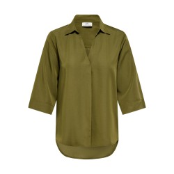 JDY Dolly 3/4 v-hals top - Dark Olive