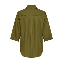 JDY Dolly 3/4 v-hals top - Dark Olive