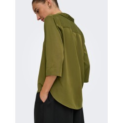 JDY Dolly 3/4 v-hals top - Dark Olive
