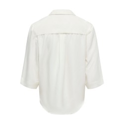 JDY Dolly 3/4 v-hals top - Hvid