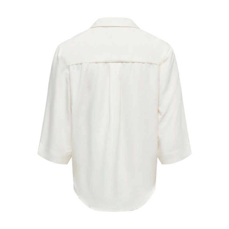 JDY Dolly 3/4 v-hals top - Hvid