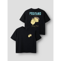 NAME IT Kids Lion kortærmet t-shirt - Black Beauty