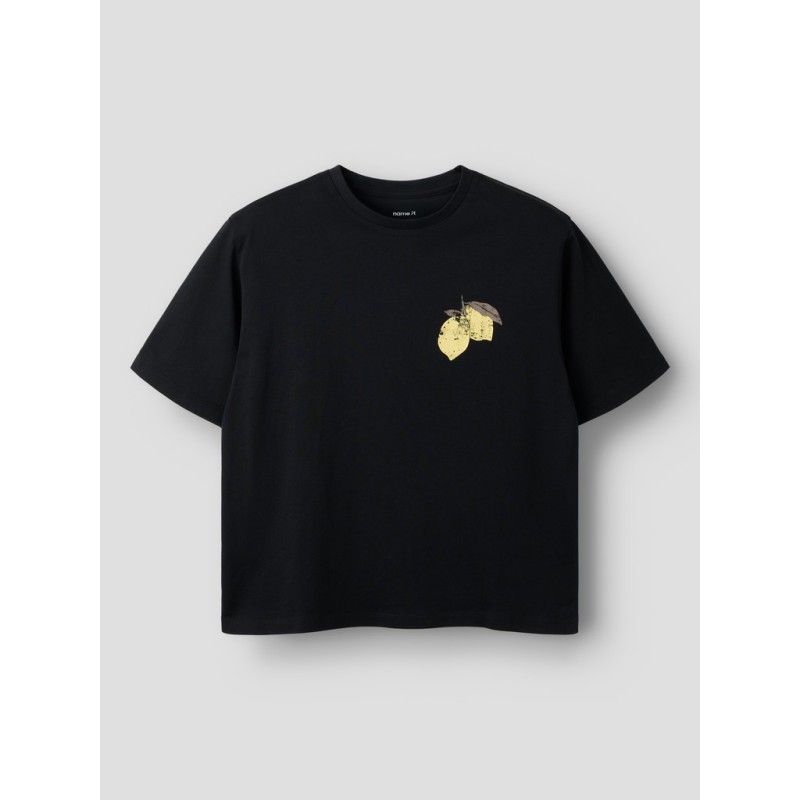 NAME IT Kids Lion kortærmet t-shirt - Black Beauty