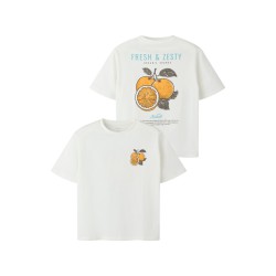 NAME IT Kids Lion kortærmet t-shirt - Cloud Dancer