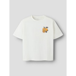 NAME IT Kids Lion kortærmet t-shirt - Cloud Dancer