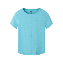 NAME IT Kids Lena kortærmet slim top - Milky Blue