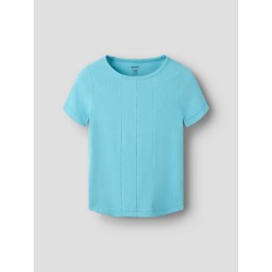 NAME IT Kids Lena kortærmet slim top - Milky Blue
