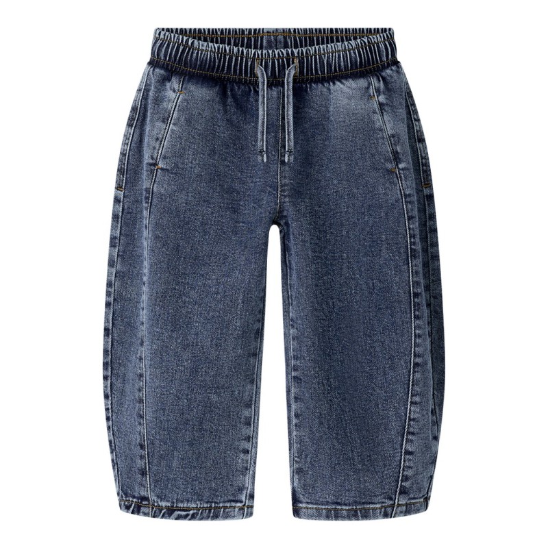 NAME IT Mini Ben barrel denim jeans - Medium Blue Denim