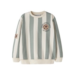 NAME IT Mini Lane langærmet sweatshirt - Antique White