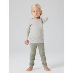 NAME IT MINI Wax uld rib leggings - Mulled Basil