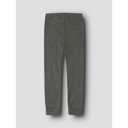 NAME IT MINI Wax uld rib leggings - Mulled Basil