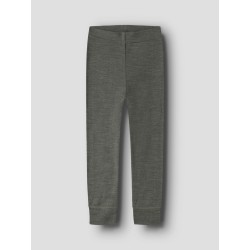 NAME IT MINI Wax uld rib leggings - Mulled Basil