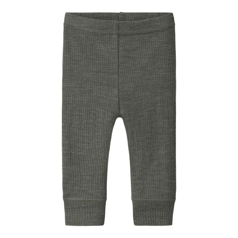 NAME IT Baby Wax Uld Leggings - Mulled Basil