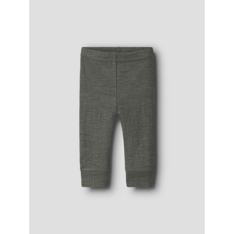 NAME IT Baby Wax Uld Leggings - Mulled Basil