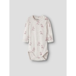 NAME IT Baby Laurie langærmet bodystocking - Peyote Melange