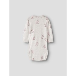 NAME IT Baby Laurie langærmet bodystocking - Peyote Melange